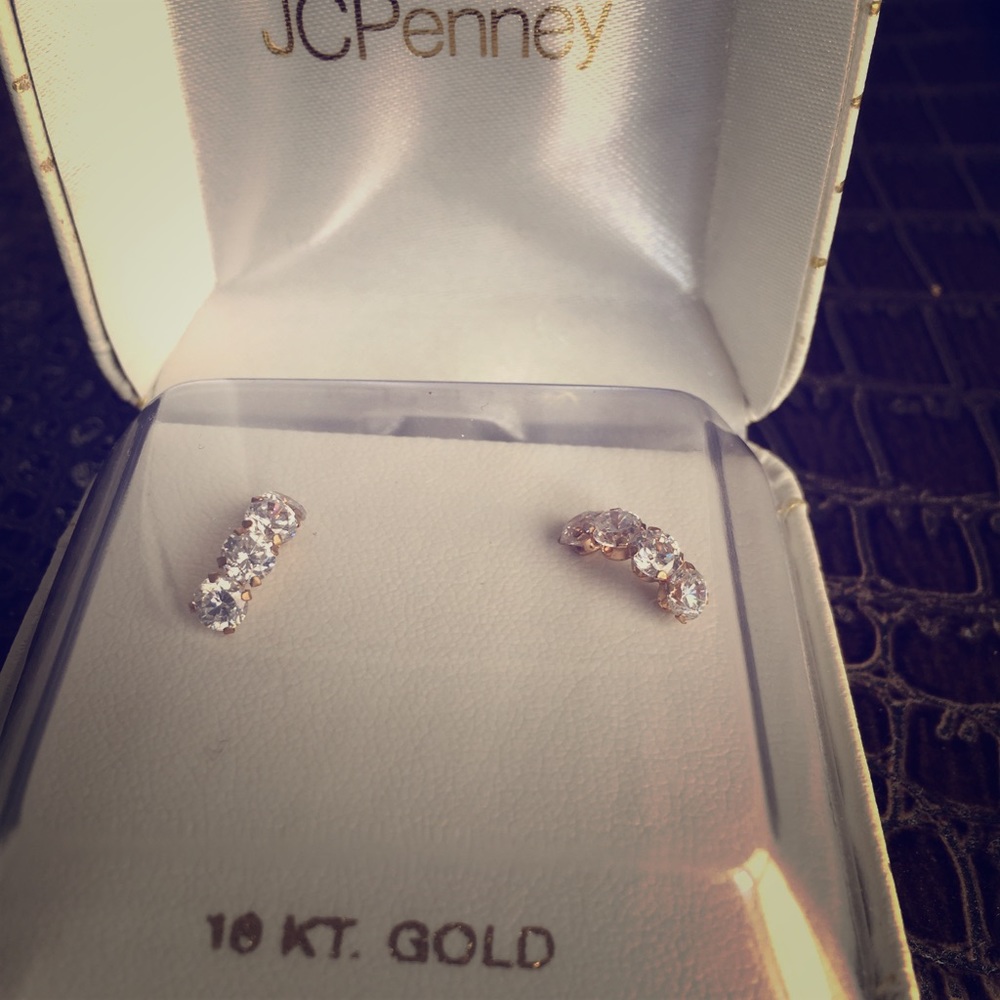 10k gold drop earrings